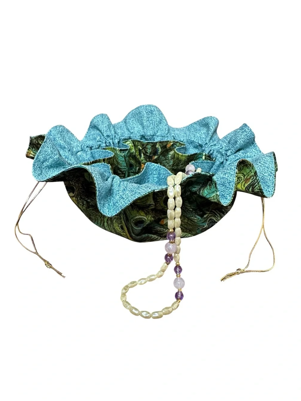 Handmade drawstring jewelry